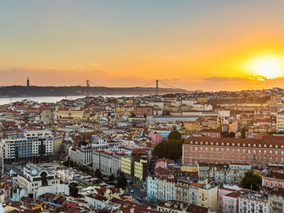 vista entardecer lisboa