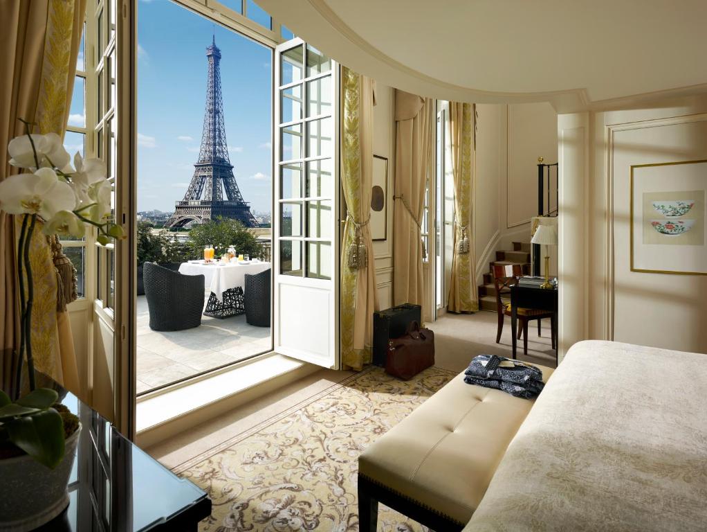 Shangri-la Paris: hotel em Paris com vista para Torre Eiffel