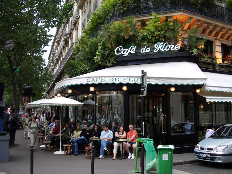 Café em Saint Germain, bairro de Paris